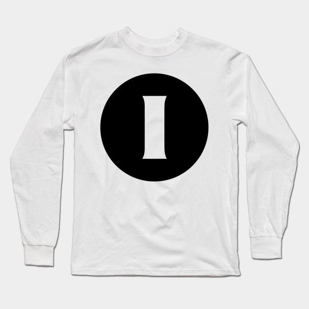 I (Letter Initial Monogram) Long Sleeve T-Shirt by n23tees